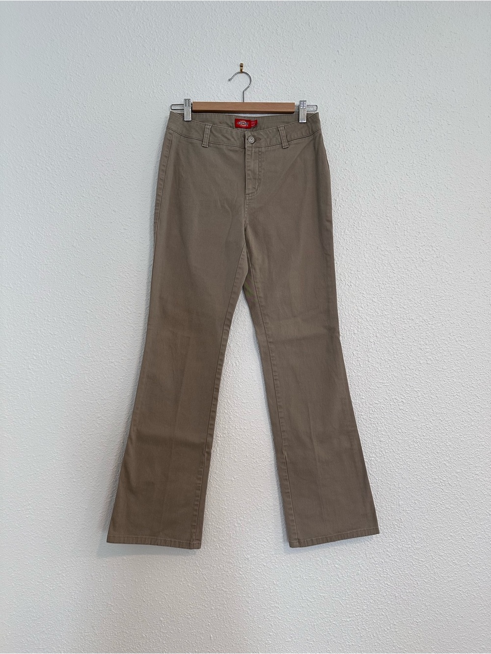 dickies khaki bootcut the worker pant cotton spandex blend